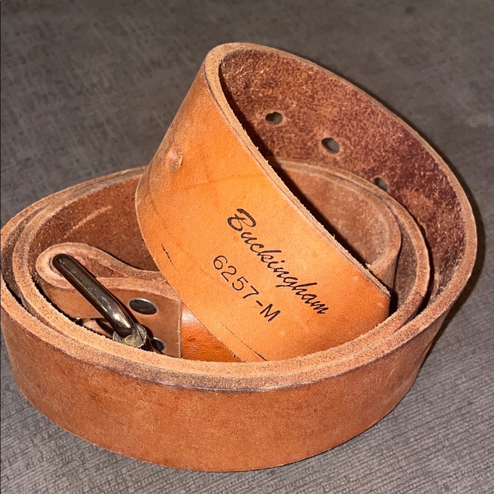 Buckingham tan  Leather  6257 M belt